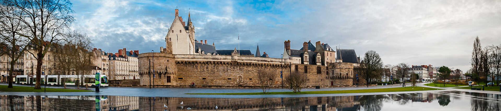 Historisches Château des Ducs in der Bretagne, Frankreich.