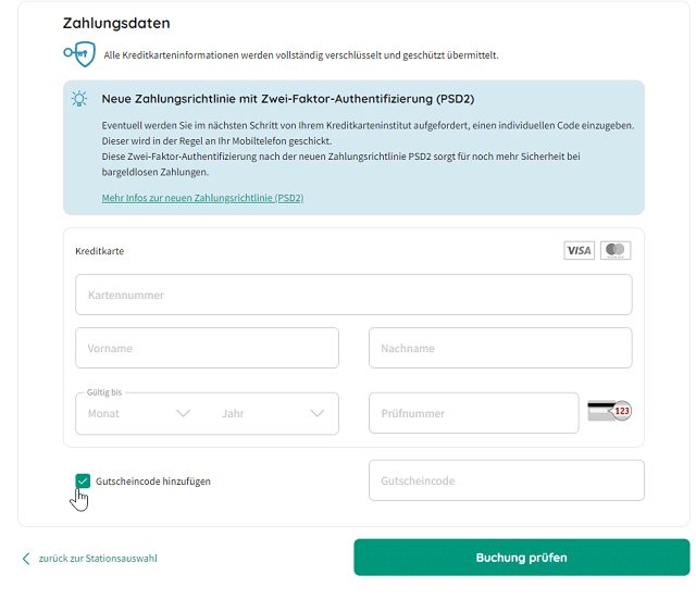 Gutschein wird auf der Website auf billiger-mietwagen.de eingelöst.