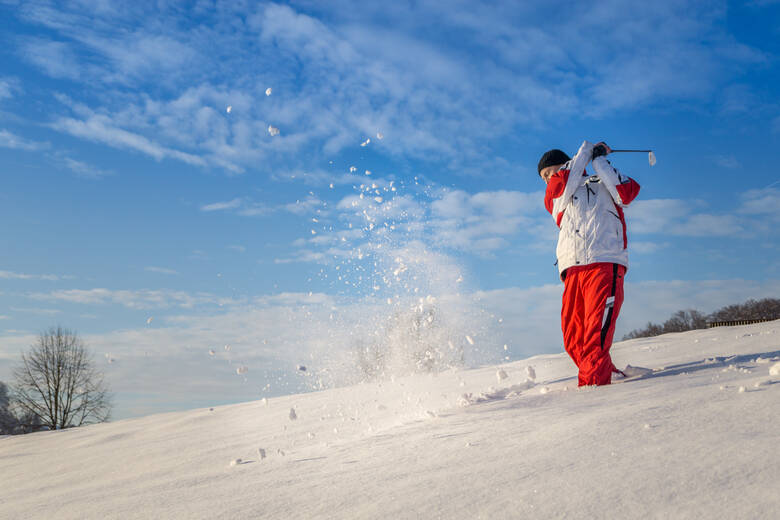 Winter-Golfen