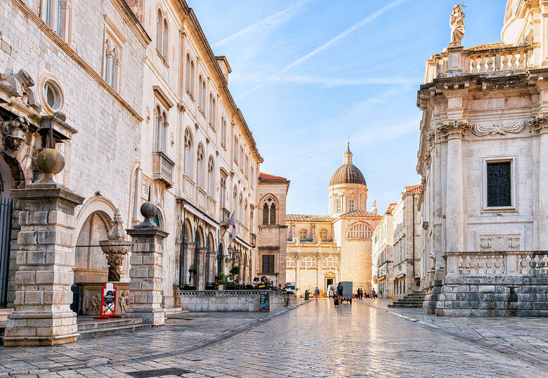 Altstadt von Dubrovnik mit der Kathedrale