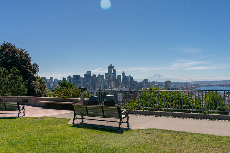 Blick vom Kerry Park auf die Skyline von Seattle