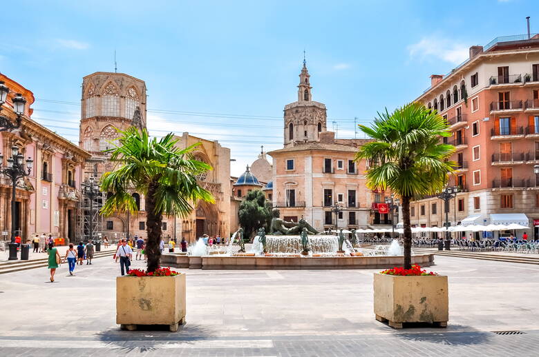 Platz in der Altstadt von Valencia