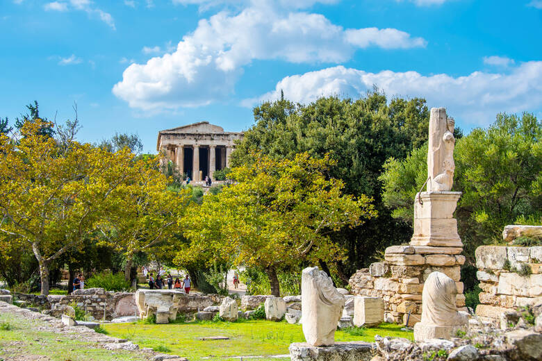 Überreste der antiken Agora in Athen