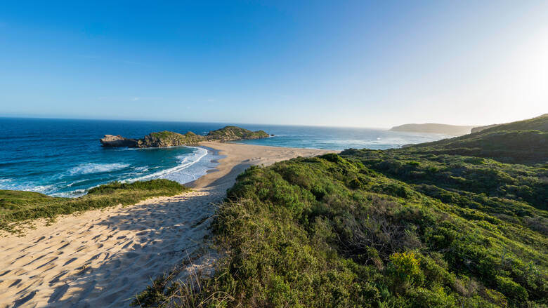 Strände in Plettenberg Bay in Südafrika