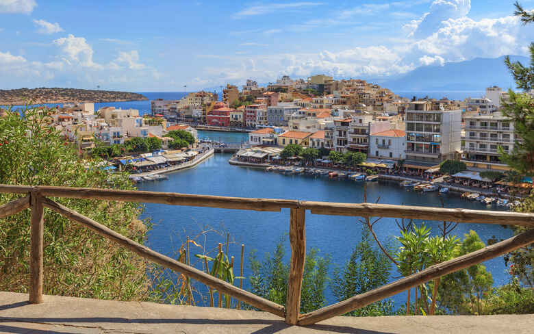 Hafen von Agios Nikolaos auf Kreta, Griechenland