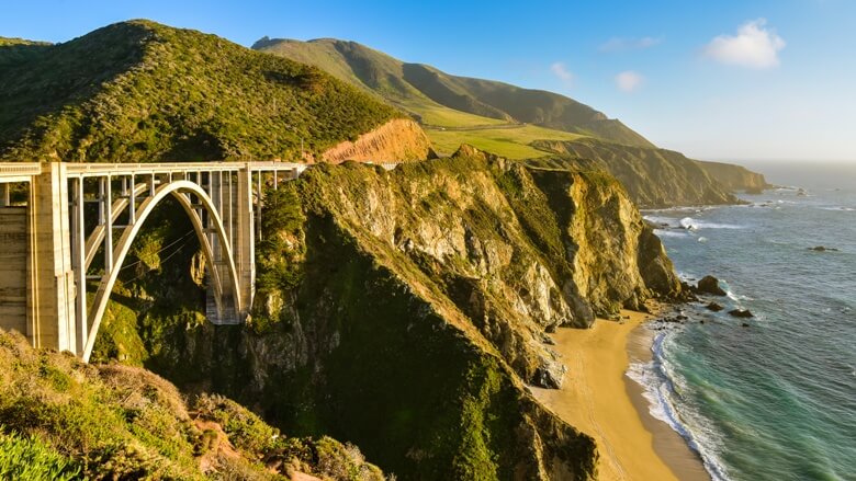 Bixby Creek Bridge in Big Sur, Kalifornien