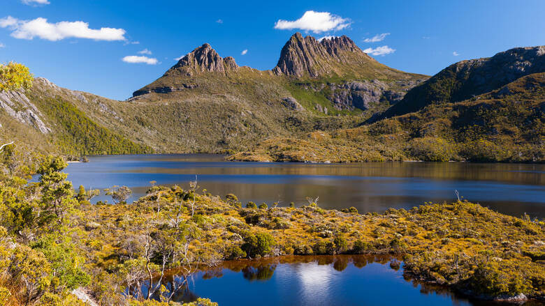 Berge und Seen in Tasmanien