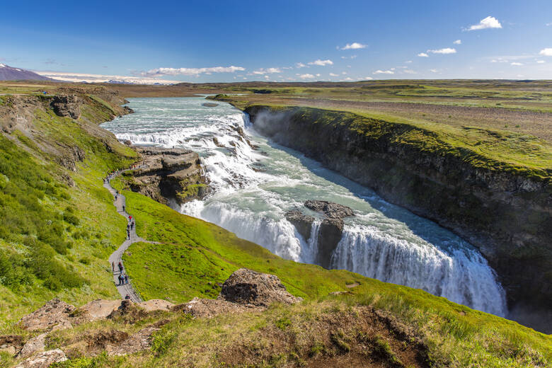 Wasserfall Gullfoss, Island