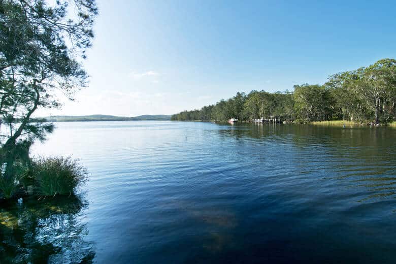 Ruhige Stimmung am Lake Myall in Australien