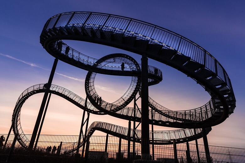 Kunstinstallation Tiger & Turtle in Duisburg