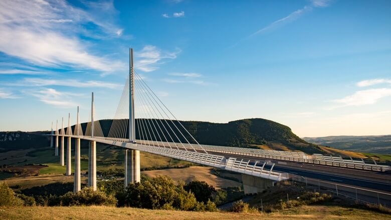 Große Brücke in Frankreich