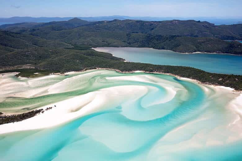 Weiße Strände auf den Whitsunday Islands in Australien