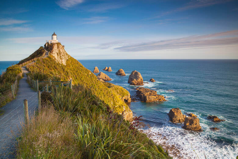 Leuchtturm an der Catlins Coast in Neuseeland 