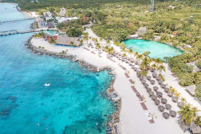 Auf der Insel Cozumel in Mexiko gibt es traumhafte Strände