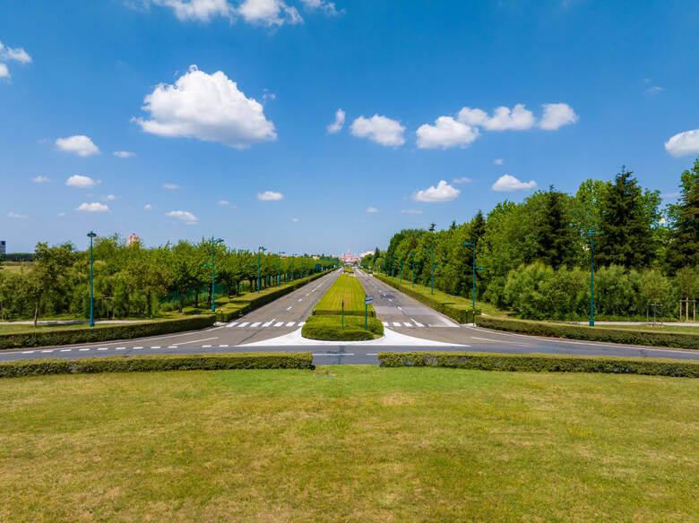 Straße zum Vergnügungspark Disneyland Paris 