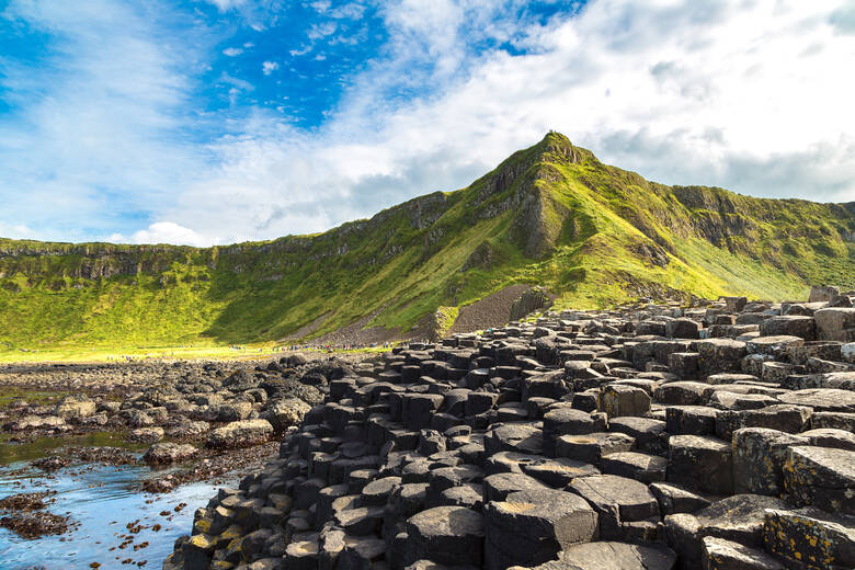 Basaltsäulen am Giant's Causeway in Nordirland 