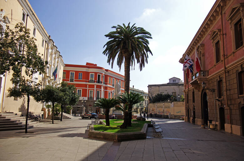 Die Altstadt von Oristano auf Sardinien