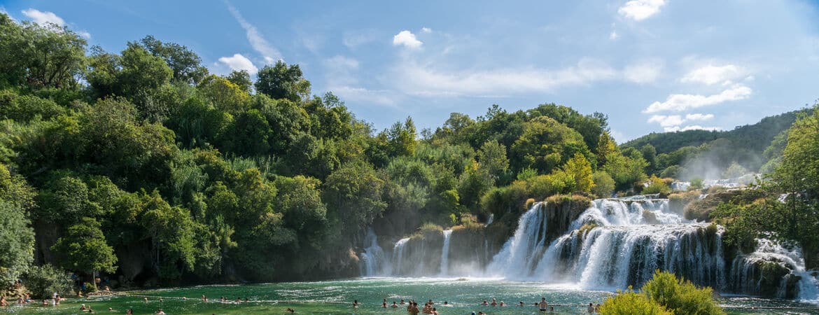 Wasserfälle im Krka-Nationalpark in Kroatien