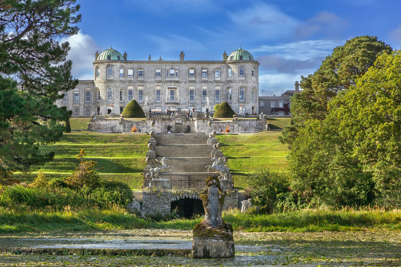 Powerscourt Estate in den Gärten von Irland 