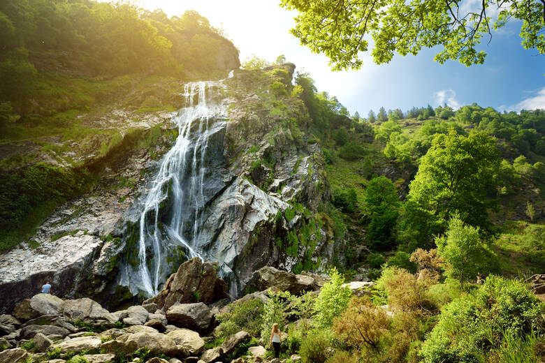 Die Powerscourt Waterfalls in Irland 