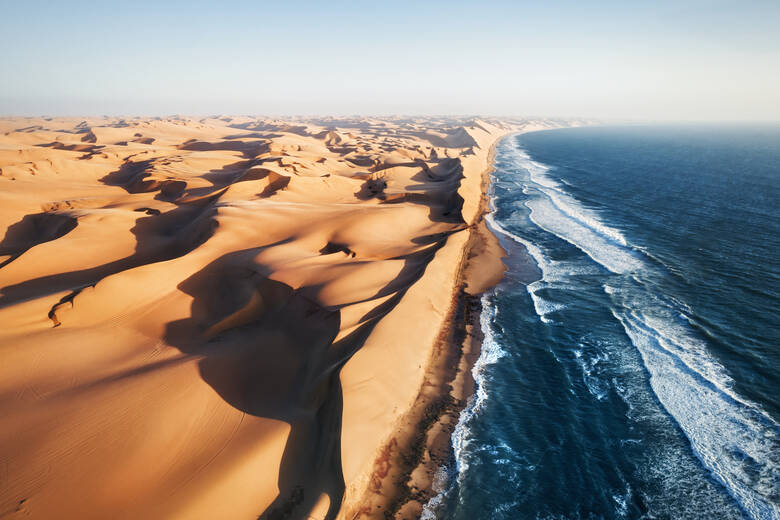 Blick auf die Dünen der Skelettküste in Namibia