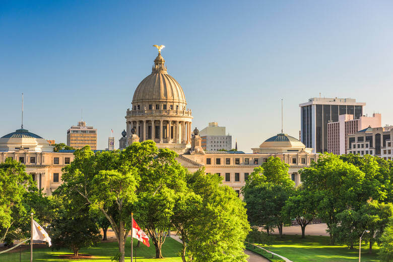 Capitol in der US-Stadt Jackson