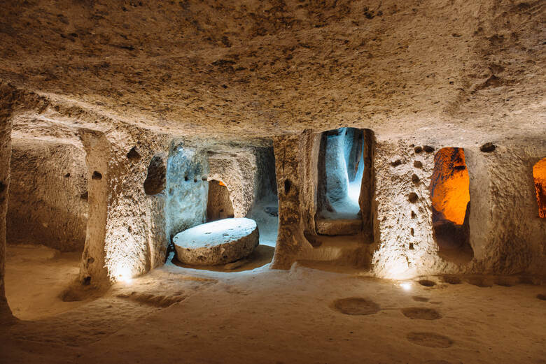 Höhle in Kaymaklı in der Türkei