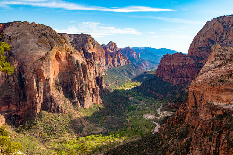 Canyons und Täler im Zion National Park