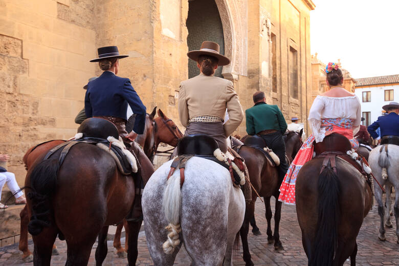 Reiter in Cordoba während einem Event 