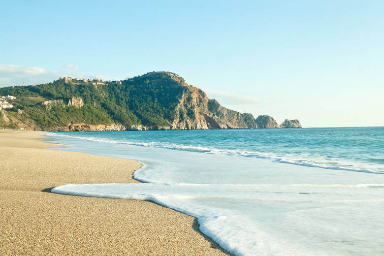 Sandstrand Kleopatra in der Türkei