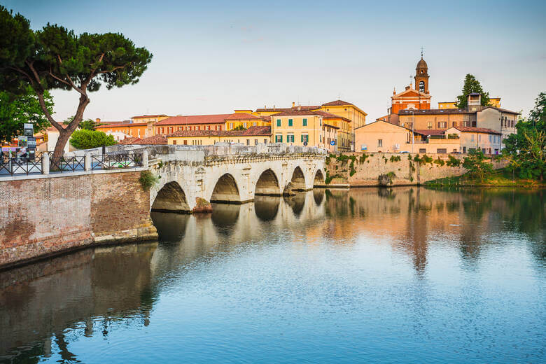 Brücke in der Altstadt von Rimini