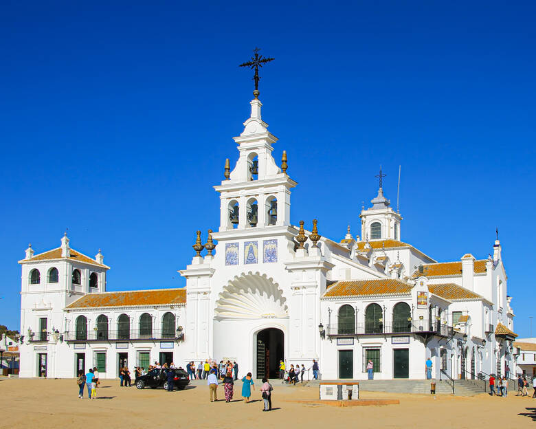 Kirche im spanischen Pilgerort El Rocío
