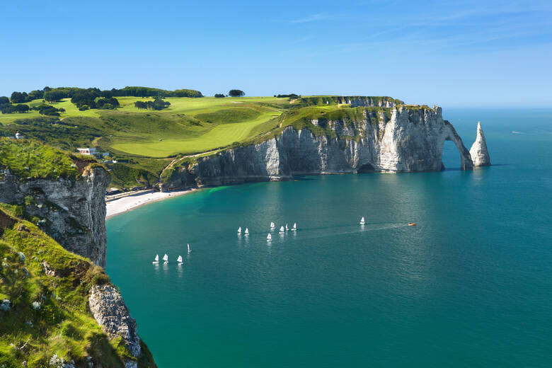 Falaises d'Étretat an der französischen Atlantikküste