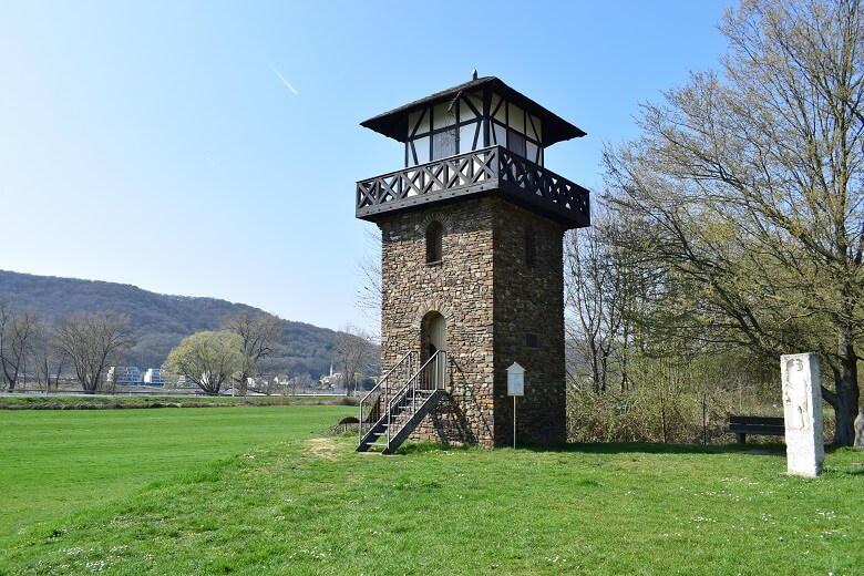 Der Limesturm in Rheinbrohl auf der Deutschen Limes-Straße