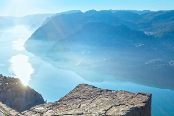 Ein Paradies für Lemminge: der Preikestolen in Norwegen