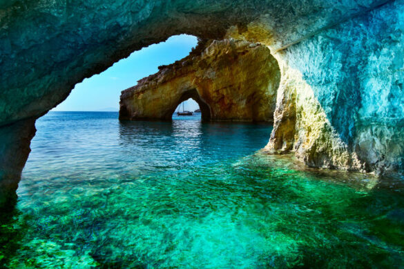 Blue Caves auf Zakynthos: Schon mal blau gewesen?