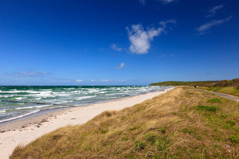 Strand mit Dünen auf der Insel Hiddensee