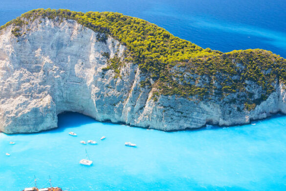 Die Schmugglerbucht auf Zakynthos