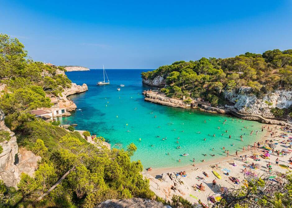 Strand von Cala Santanyi auf Mallorca