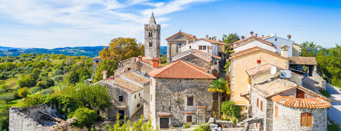 Hum in Kroatien ist die kleinste Stadt der Welt