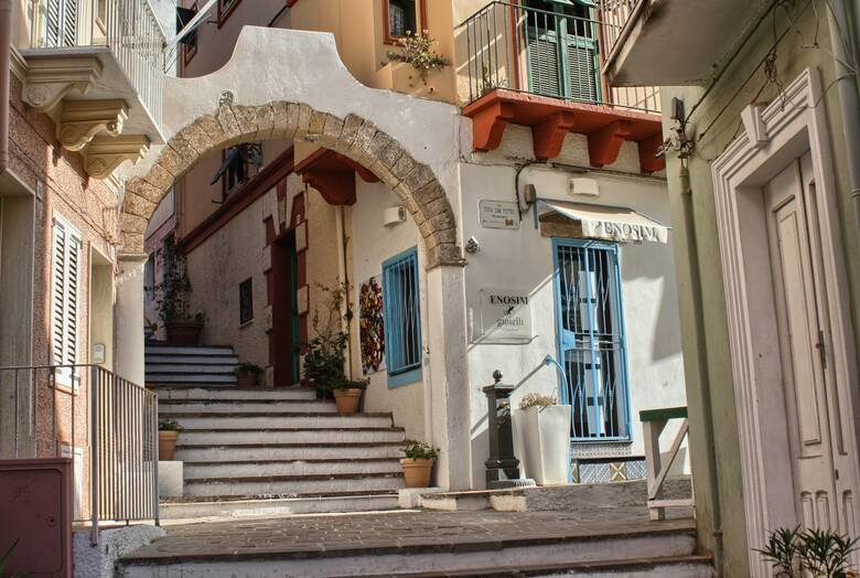 Straßen in Carloforte auf Sardinien