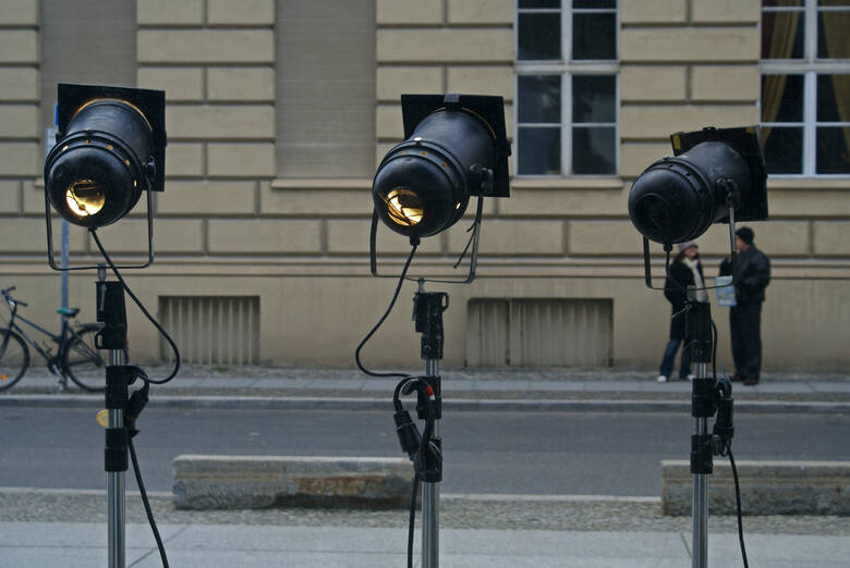 Kameras in einem Filmstudio