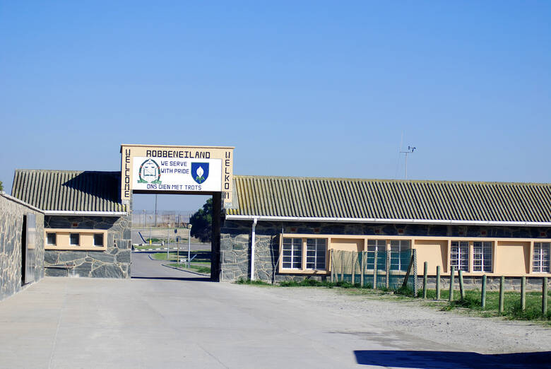 Ehemaliges Gefängnis auf Robben Island in Südafrika