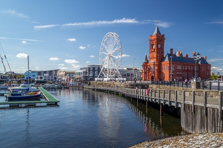 Cardiff Bay in der Hauptstadt von Wales