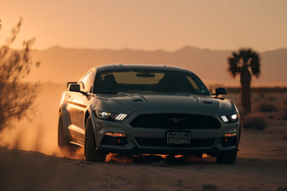 Ford Mustang mieten: mit Vollblut in den Sonnenuntergang