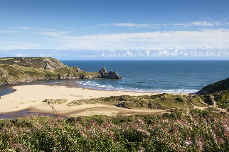 Three Cliffs Bay in Wales