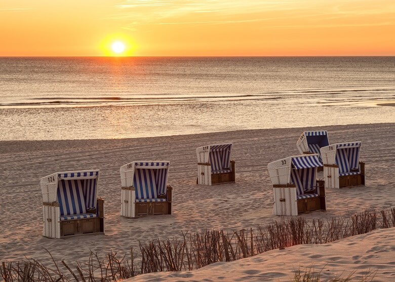 Strandkörbe in Hörnum auf Sylt