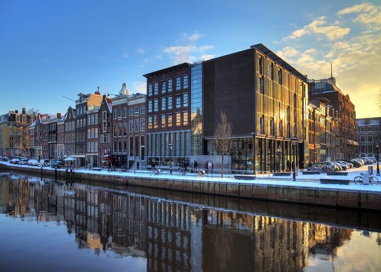 Blick auf das Anne-Frank-Haus 