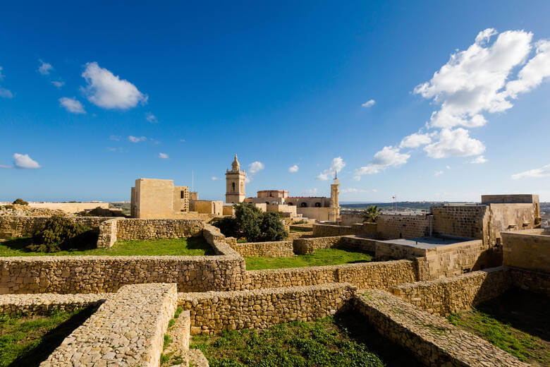 Die Zitadelle von Victoria auf der Insel Gozo