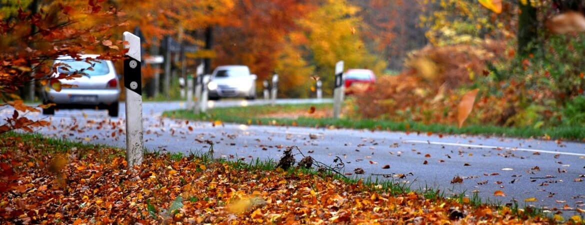 Herbst Straßenverkehr